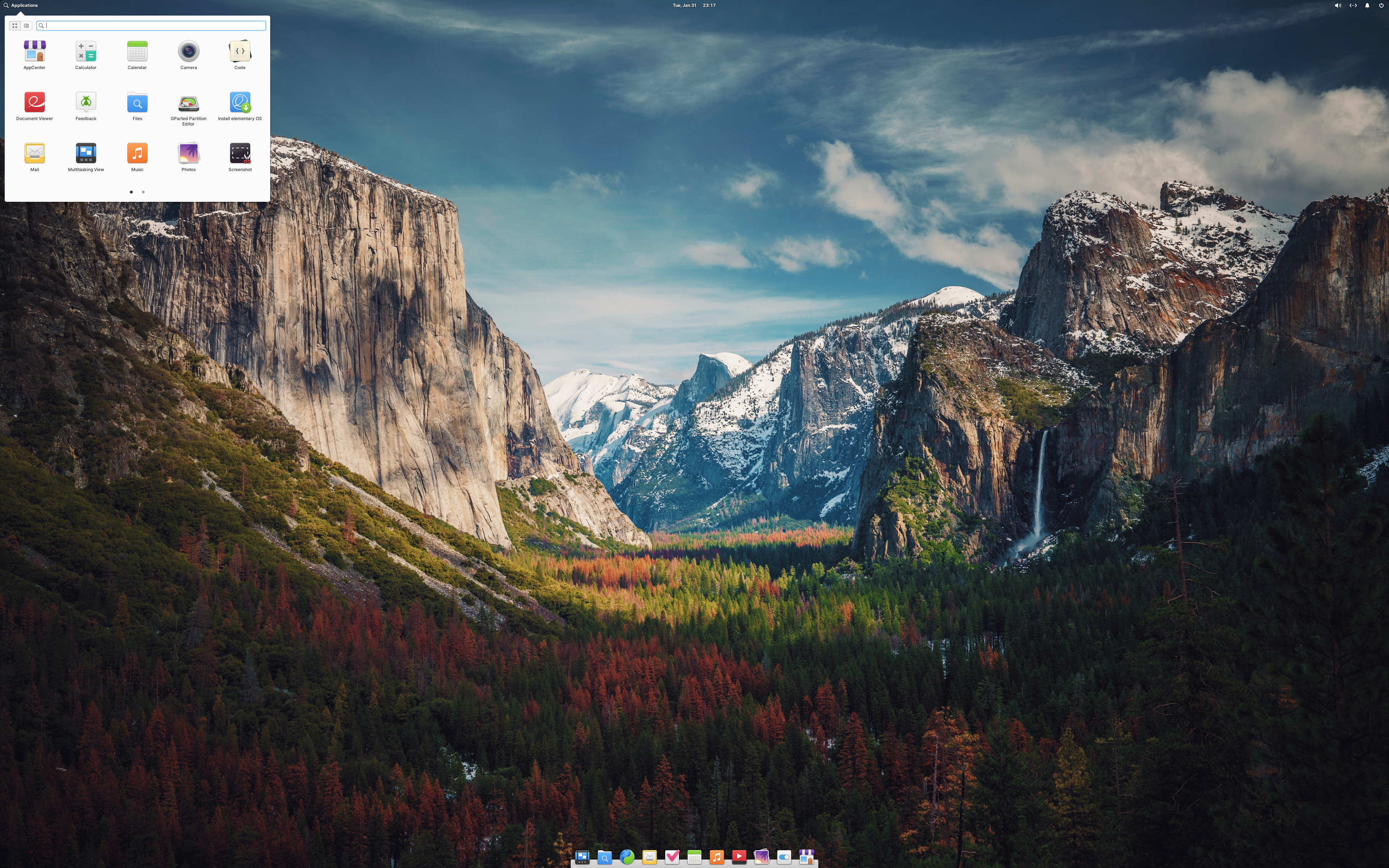 elementary desktop screenshot: 7.0