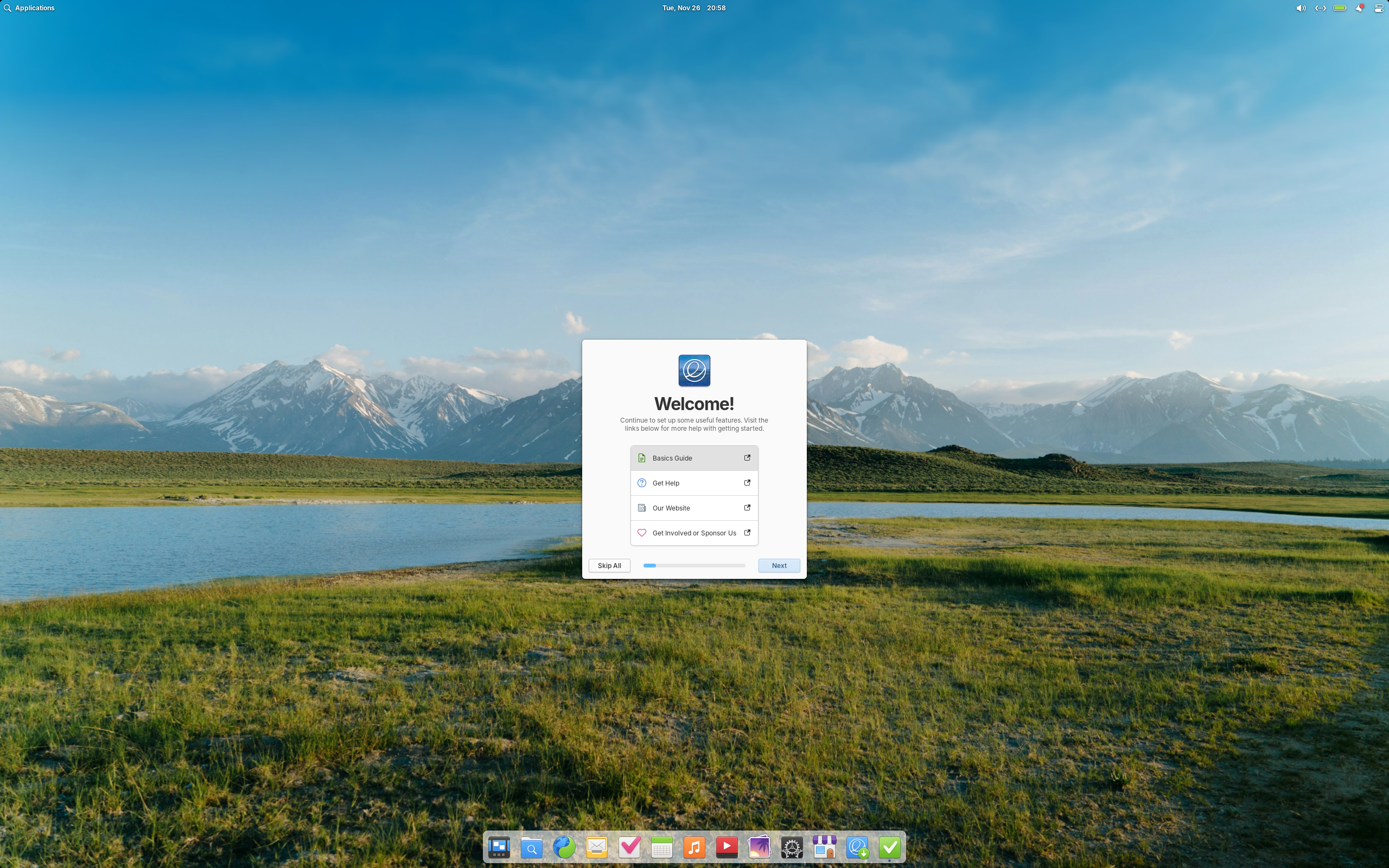 elementary desktop screenshot: 8.0