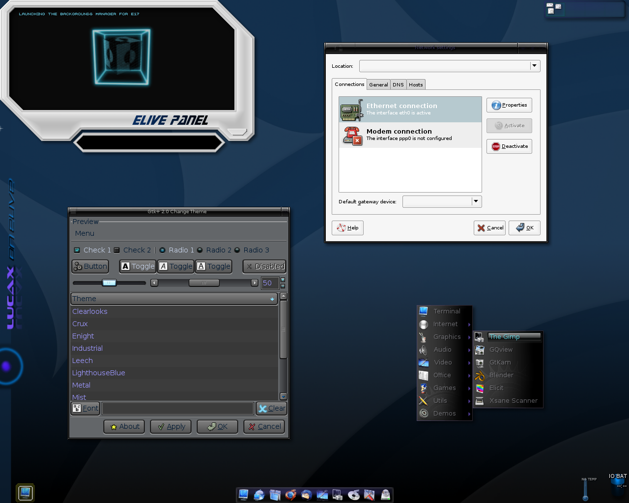 Elive desktop screenshot: 0.5.1