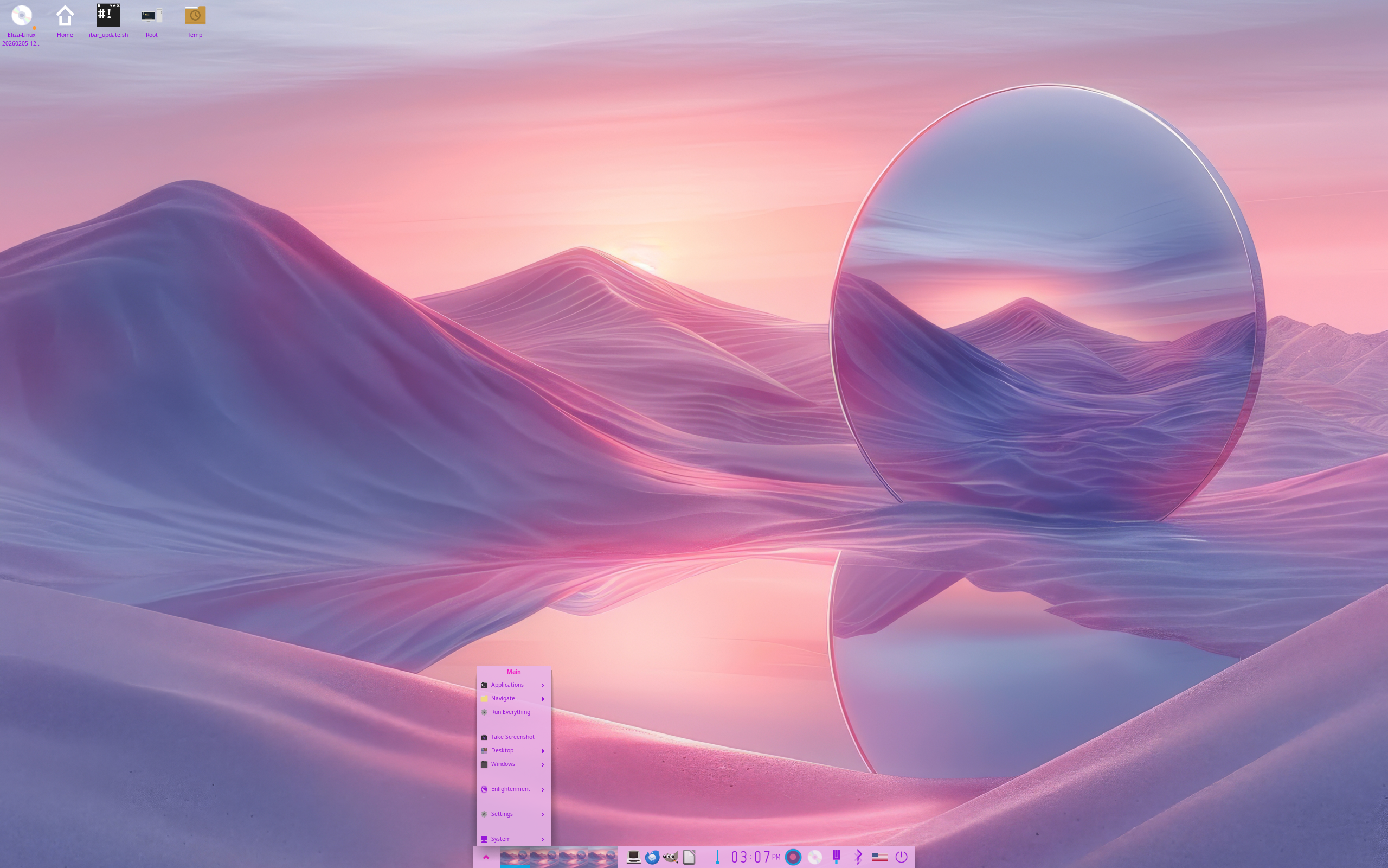 Eliza desktop screenshot: 1.0 beta2