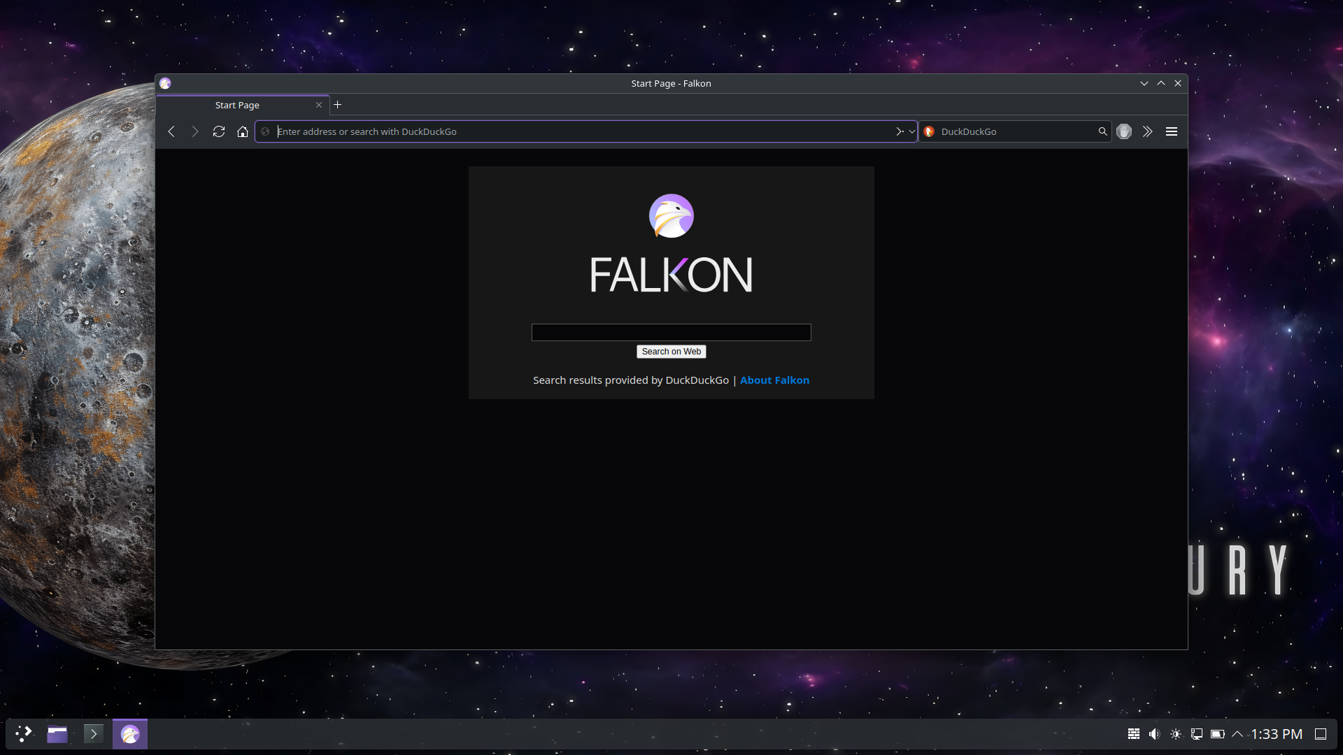 EndeavourOS desktop screenshot: 2025.03.19 falkon