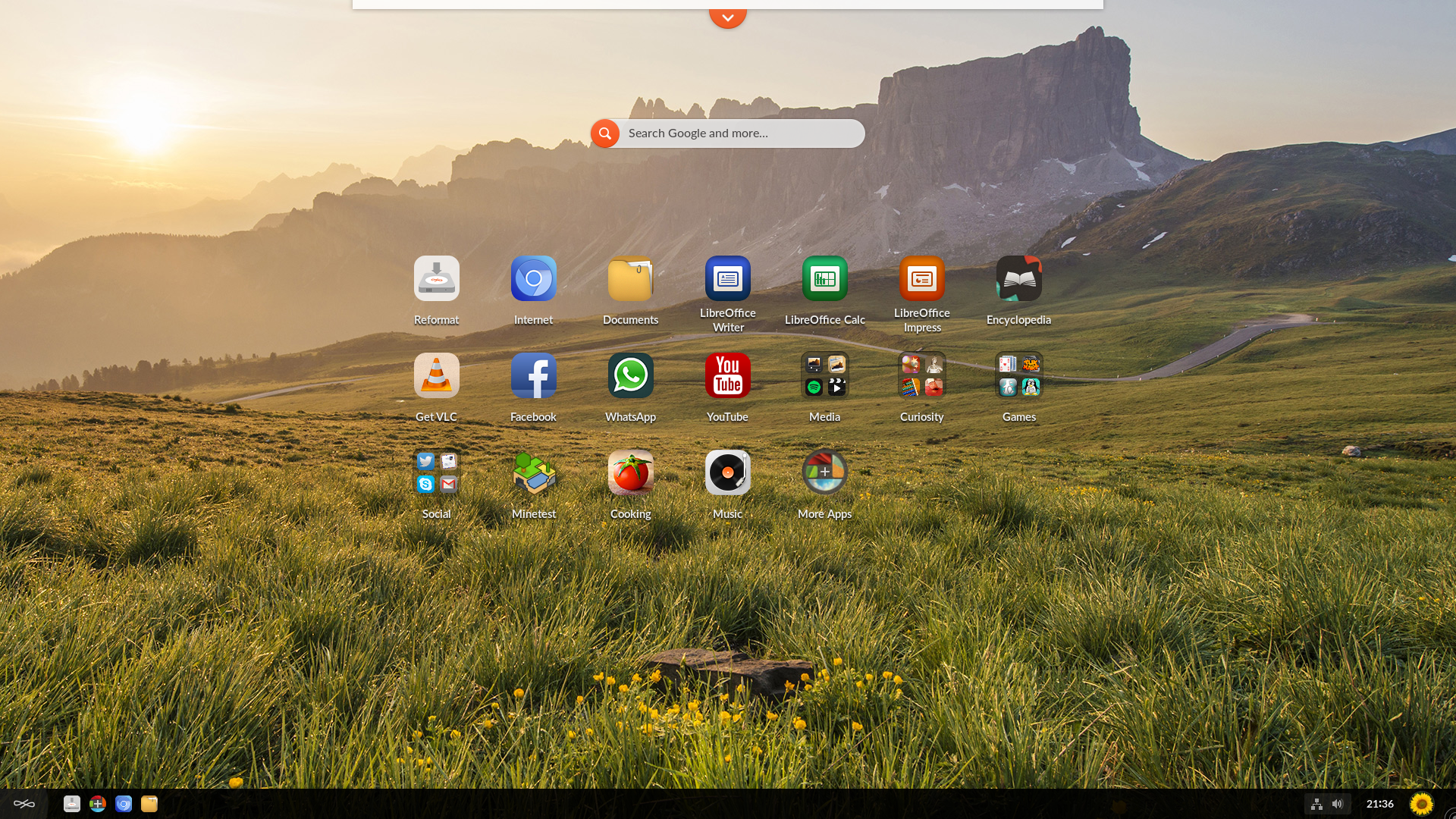 Endless desktop screenshot: 3.5.4