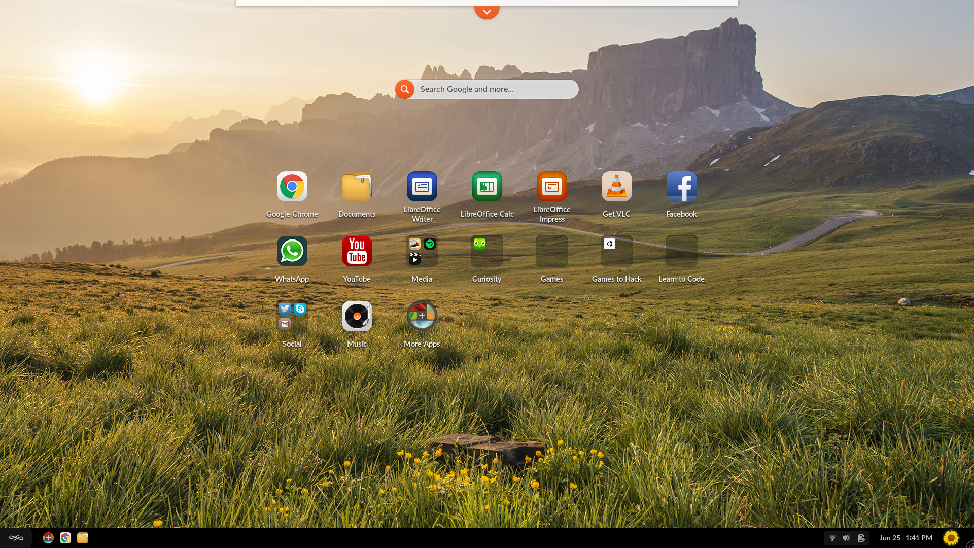 Endless desktop screenshot: 3.6.0 desktop