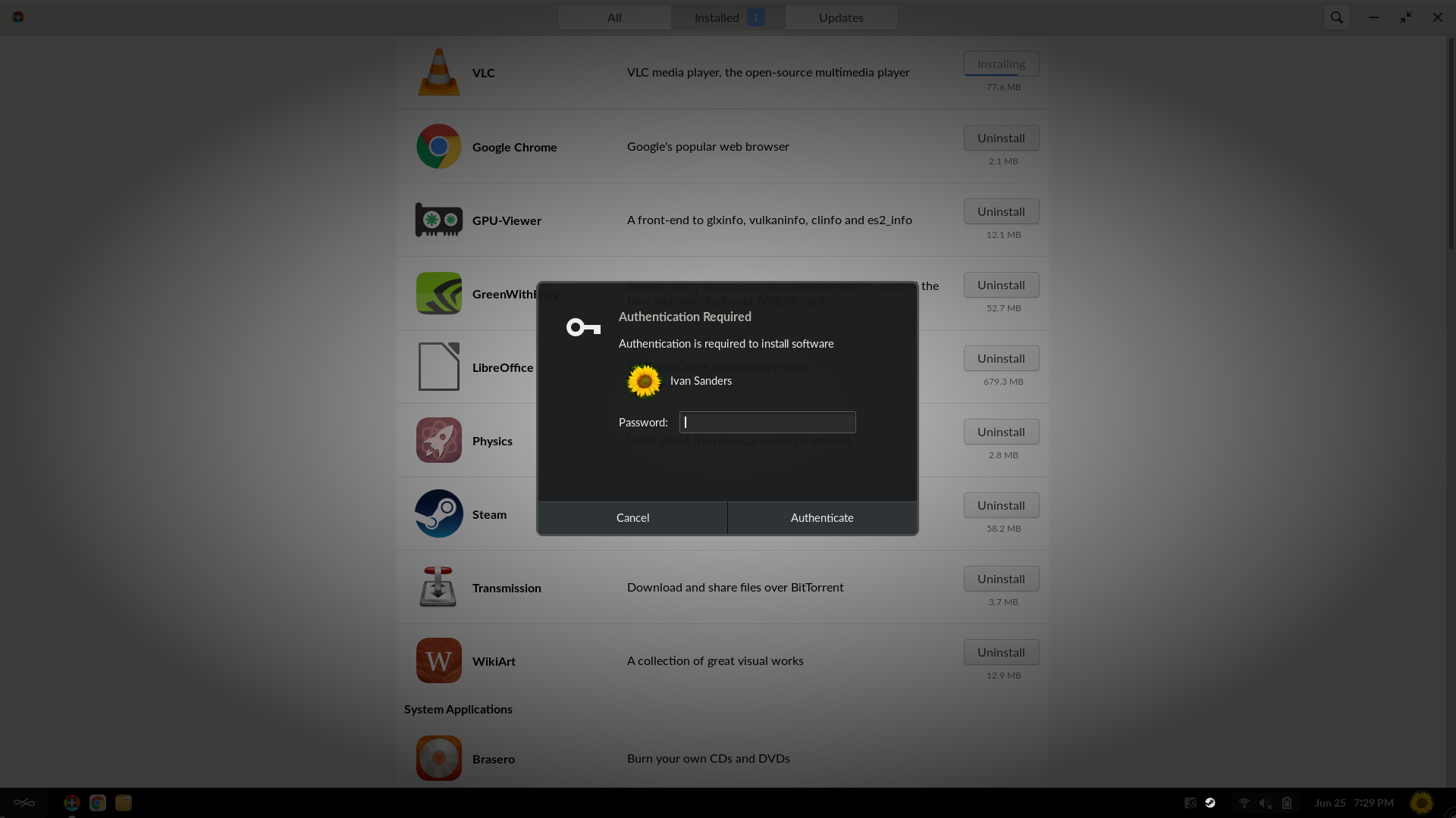 Endless desktop screenshot: 3.6.0 software