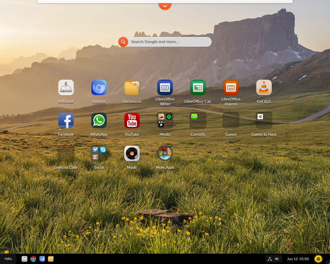 Endless desktop screenshot: 3.6.0