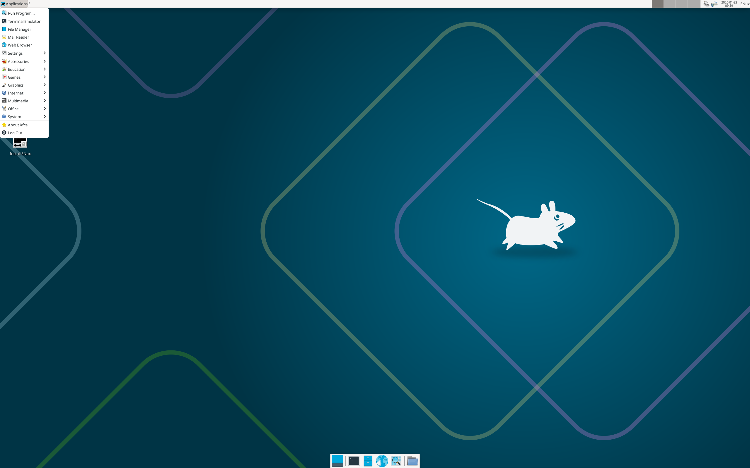 ENux desktop screenshot: 4.5