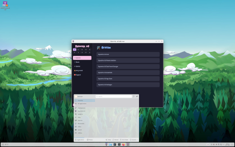 Equestria desktop screenshot: Distribution overview