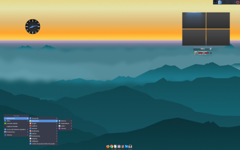 Escuelas desktop screenshot: Distribution overview