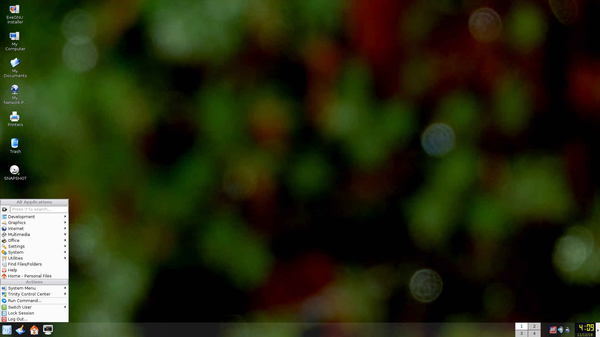 Exe desktop screenshot: 20181028