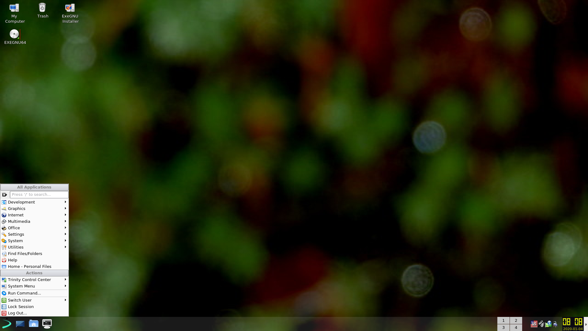 Exe desktop screenshot: 20200103