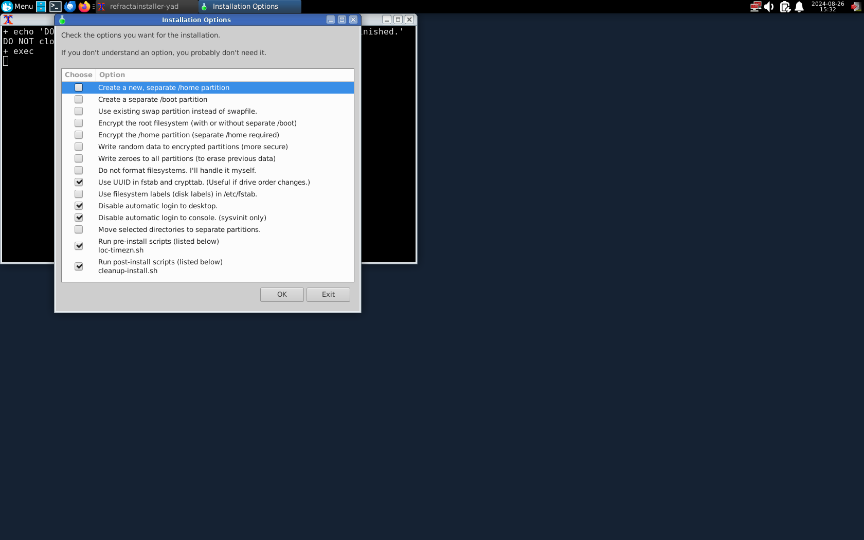 Expirion desktop screenshot: 6.0 installing