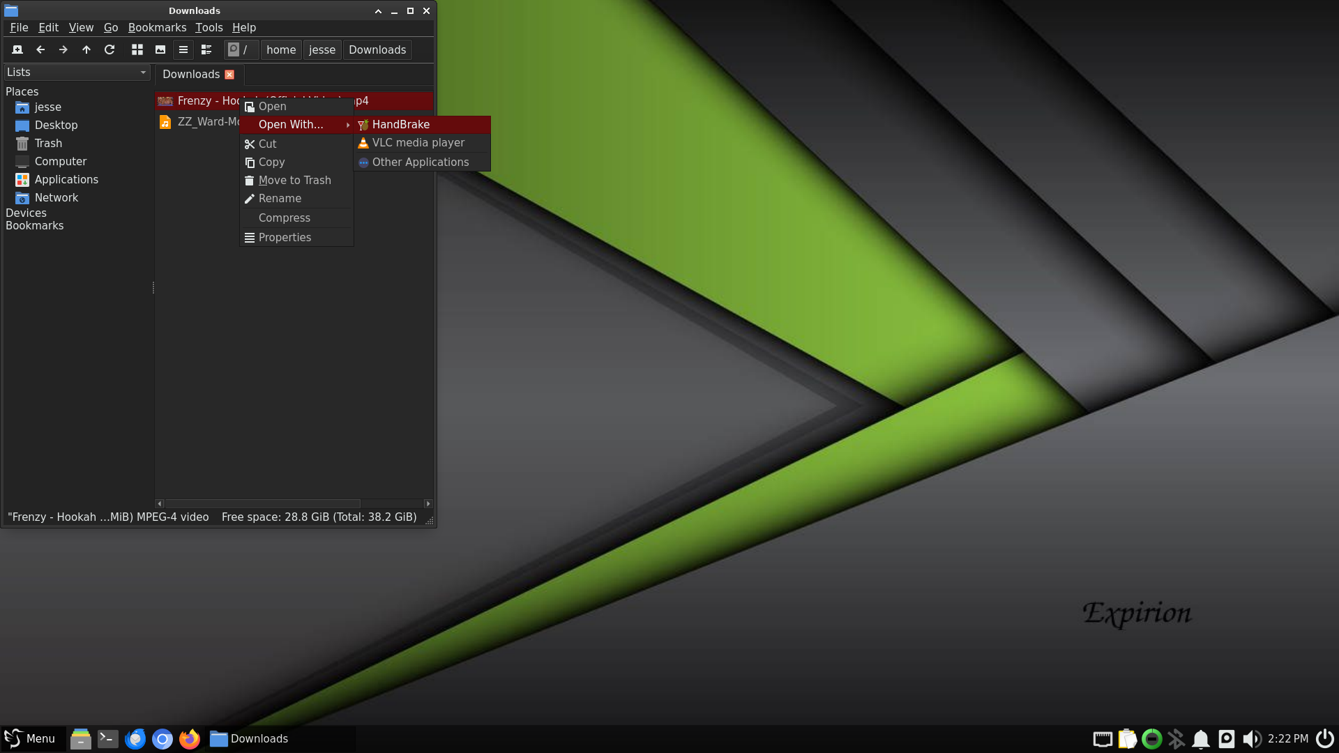 Expirion desktop screenshot: 6.0 media
