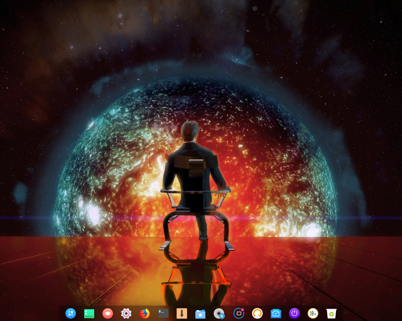 ExTiX desktop screenshot: 18.2