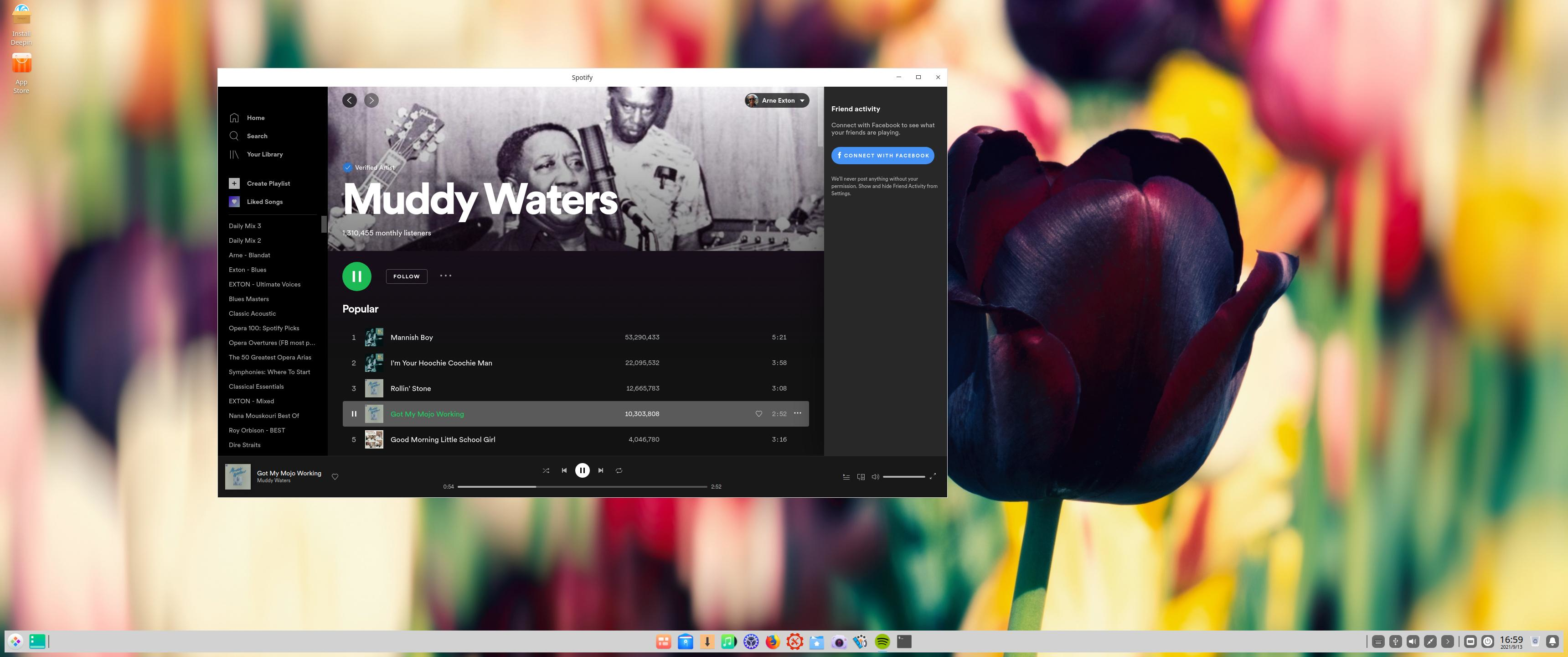 ExTiX desktop screenshot: 21.9