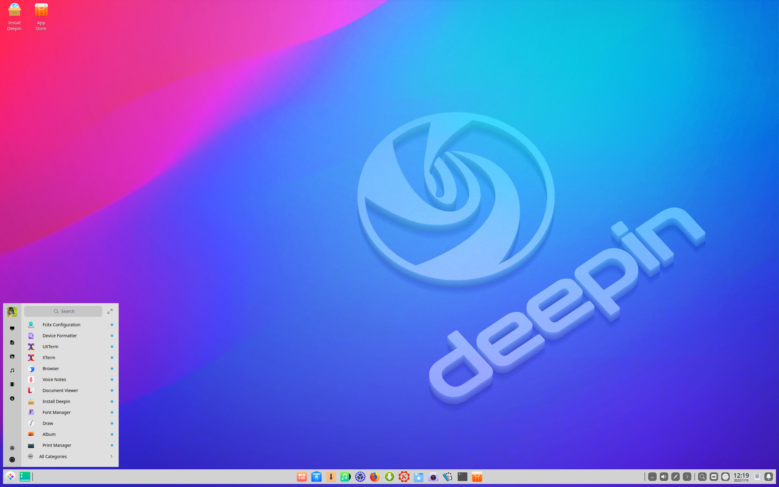 ExTiX desktop screenshot: 22.1