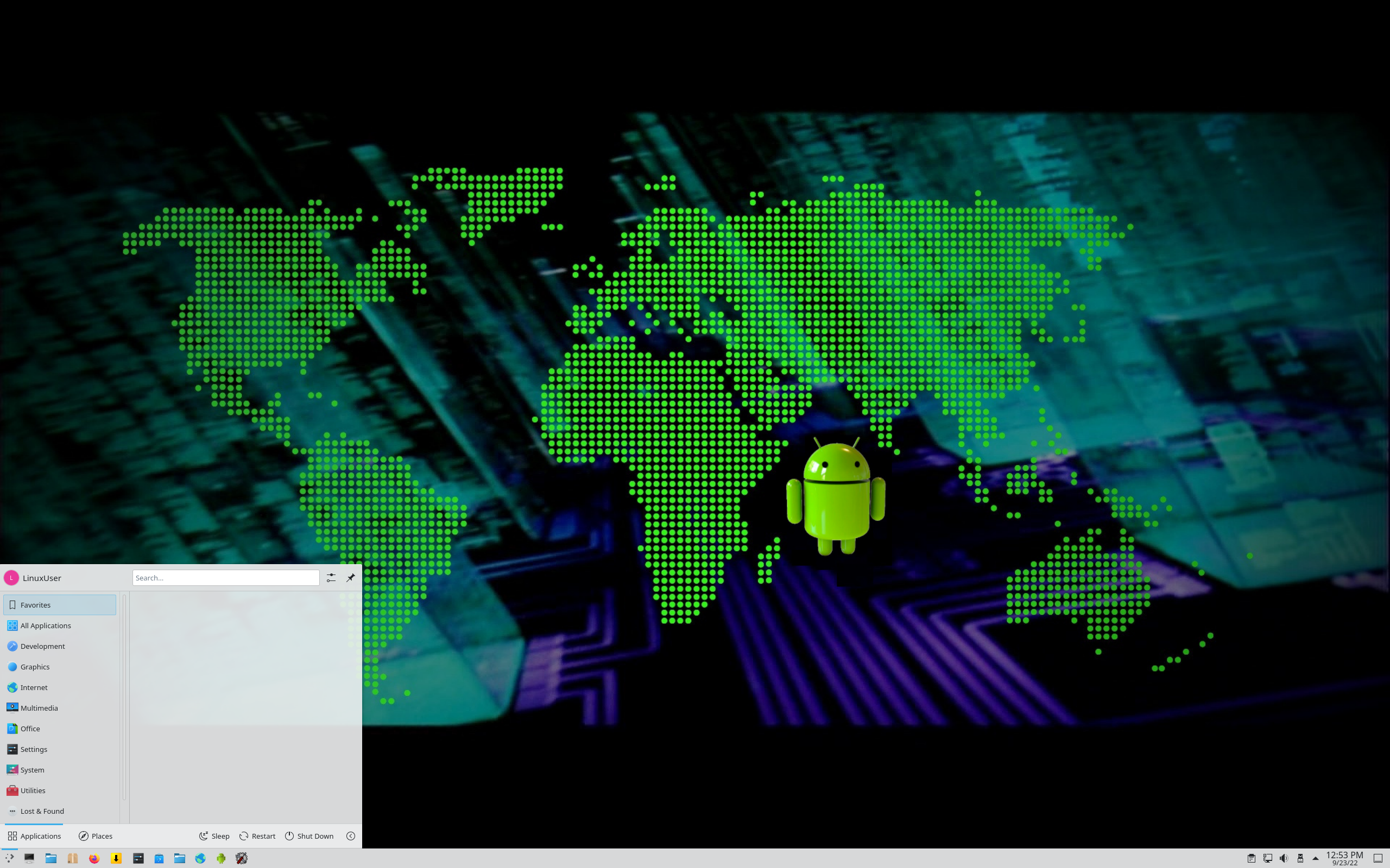 ExTiX desktop screenshot: 22.9