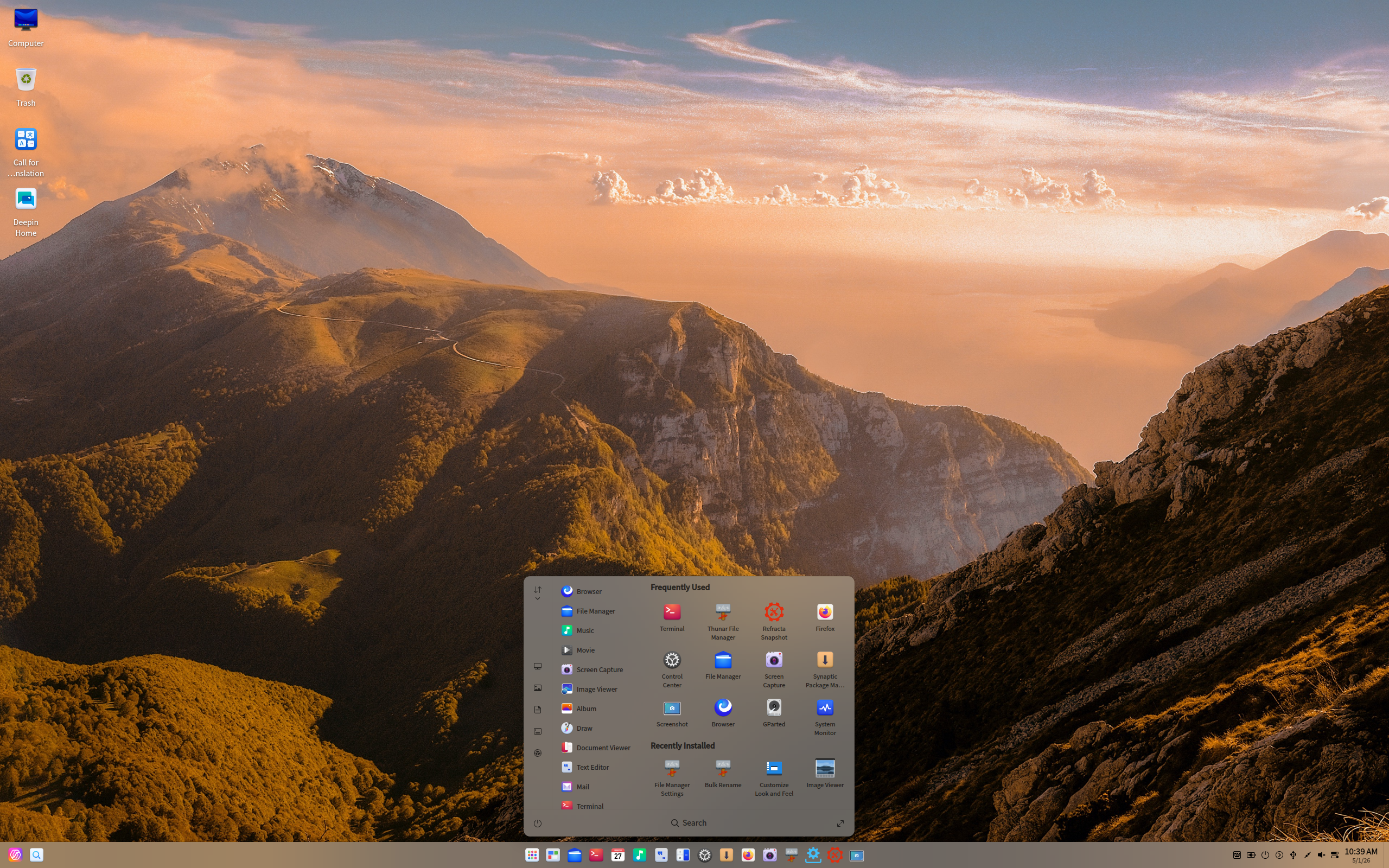ExTiX desktop screenshot: 26.5