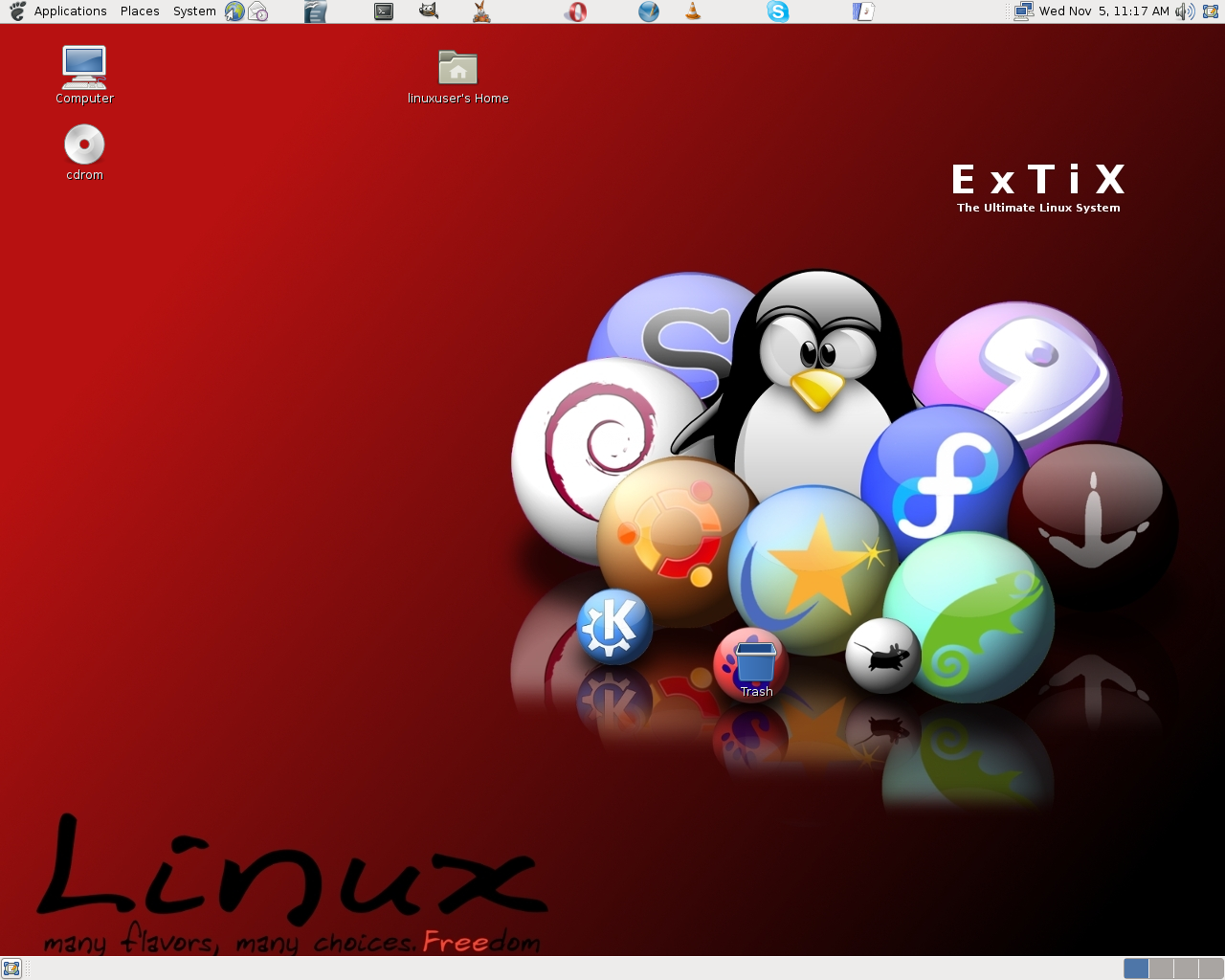 ExTiX desktop screenshot: 6