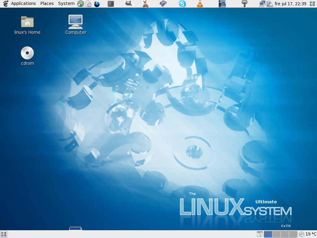 ExTiX desktop screenshot: 7.0
