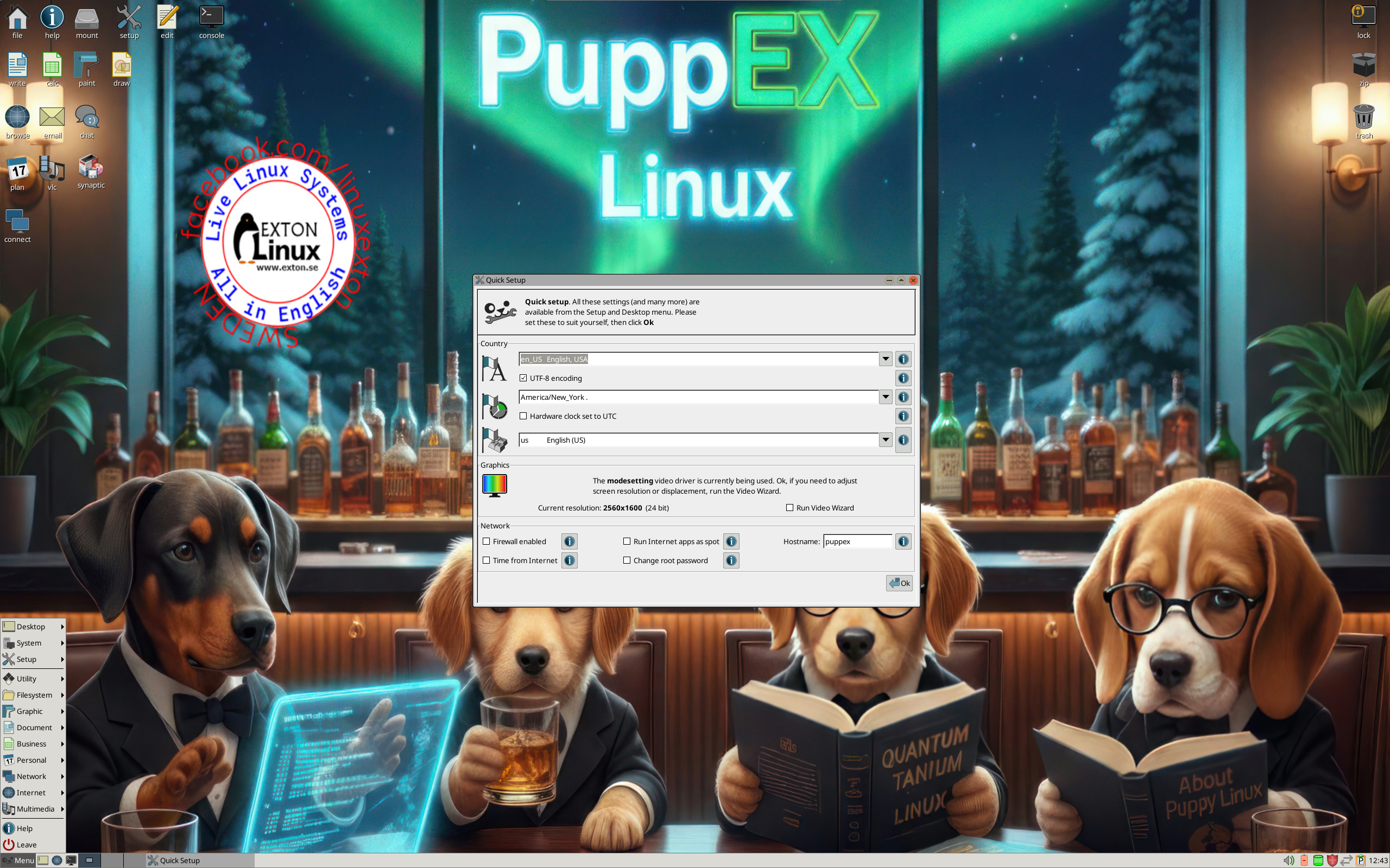 Exton desktop screenshot: 251014 puppex