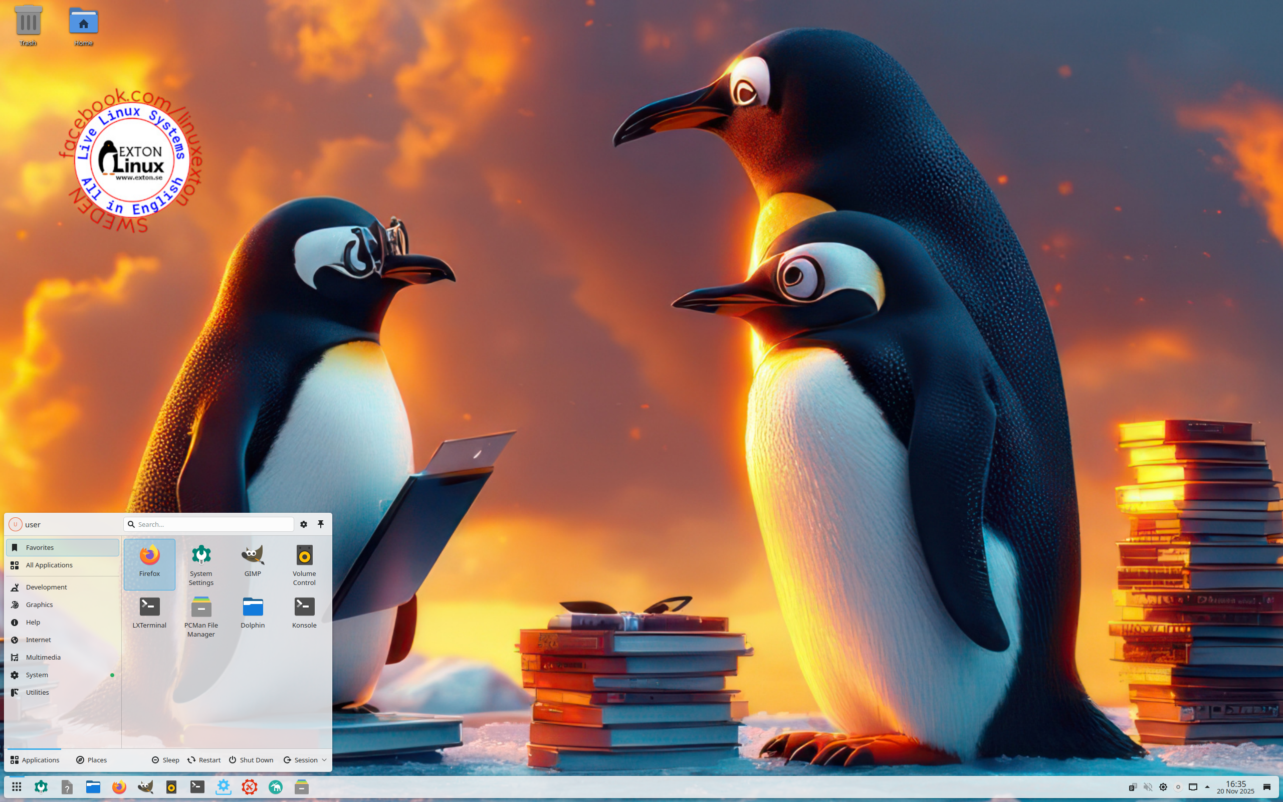 Exton desktop screenshot: 251120 opsus