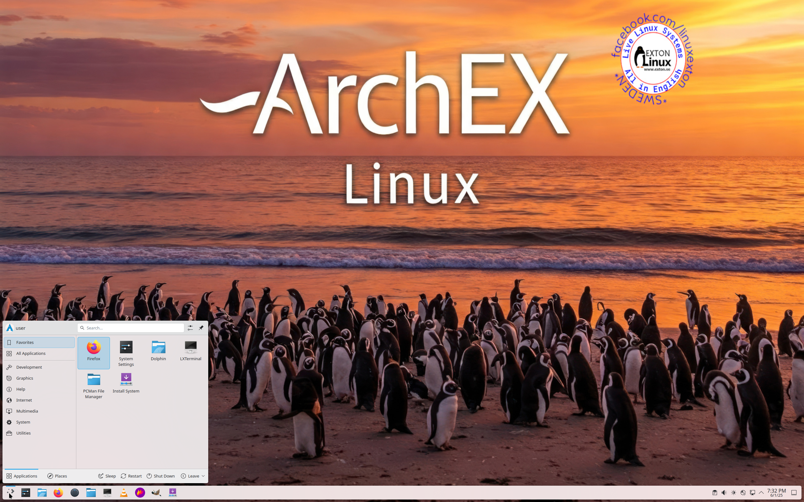 Exton desktop screenshot: archex 250507