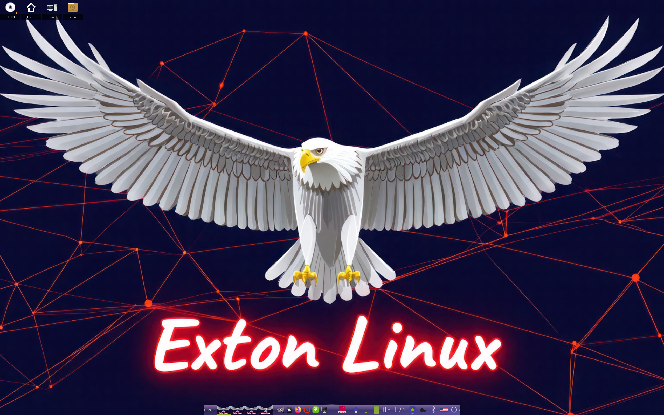 Exton desktop screenshot: exlight 250407