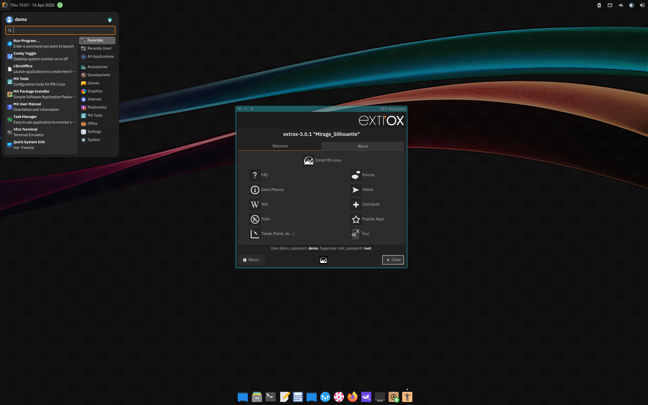 extrox desktop screenshot: 20260414