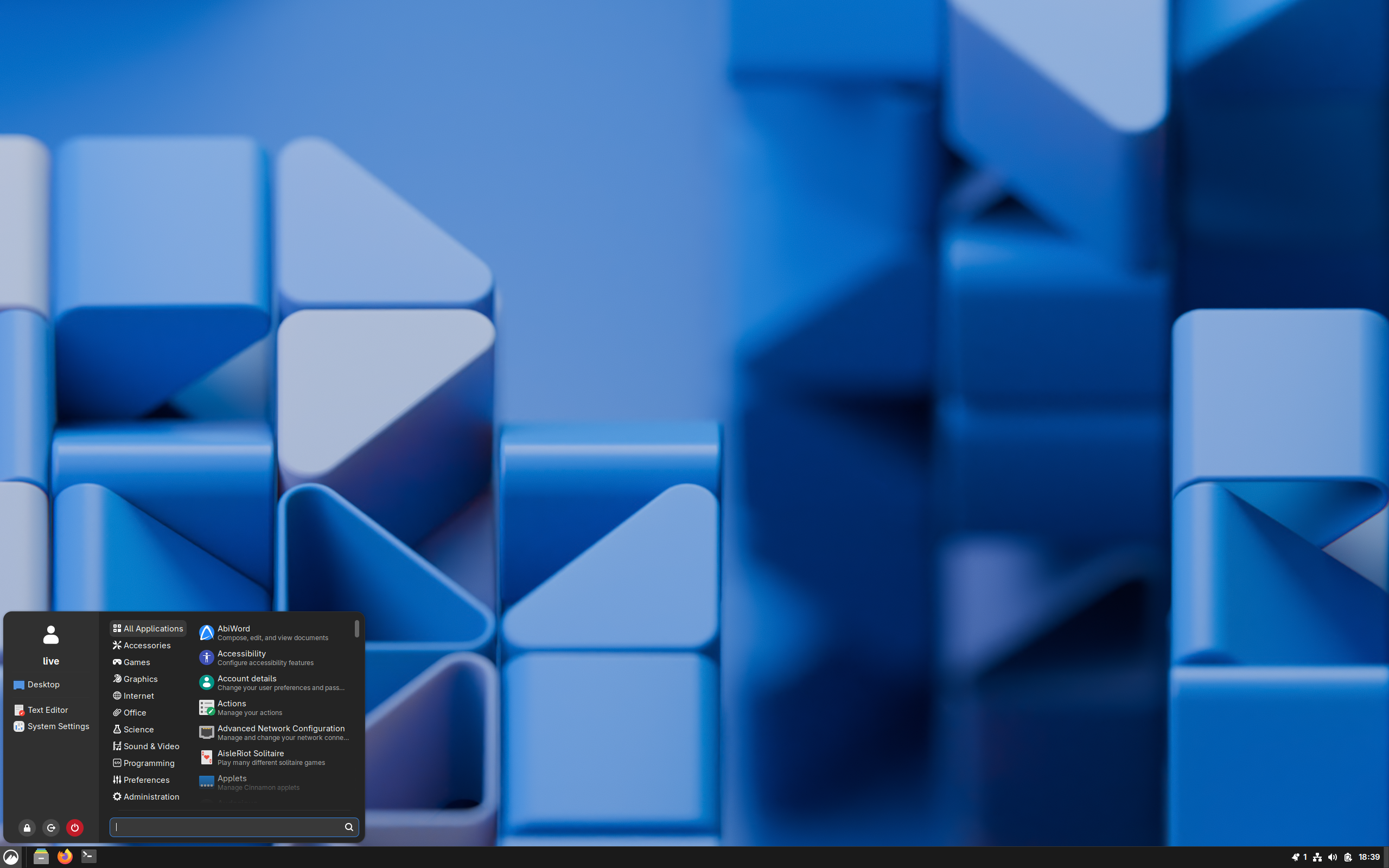Ezarcher desktop screenshot: 2601 cinnamon