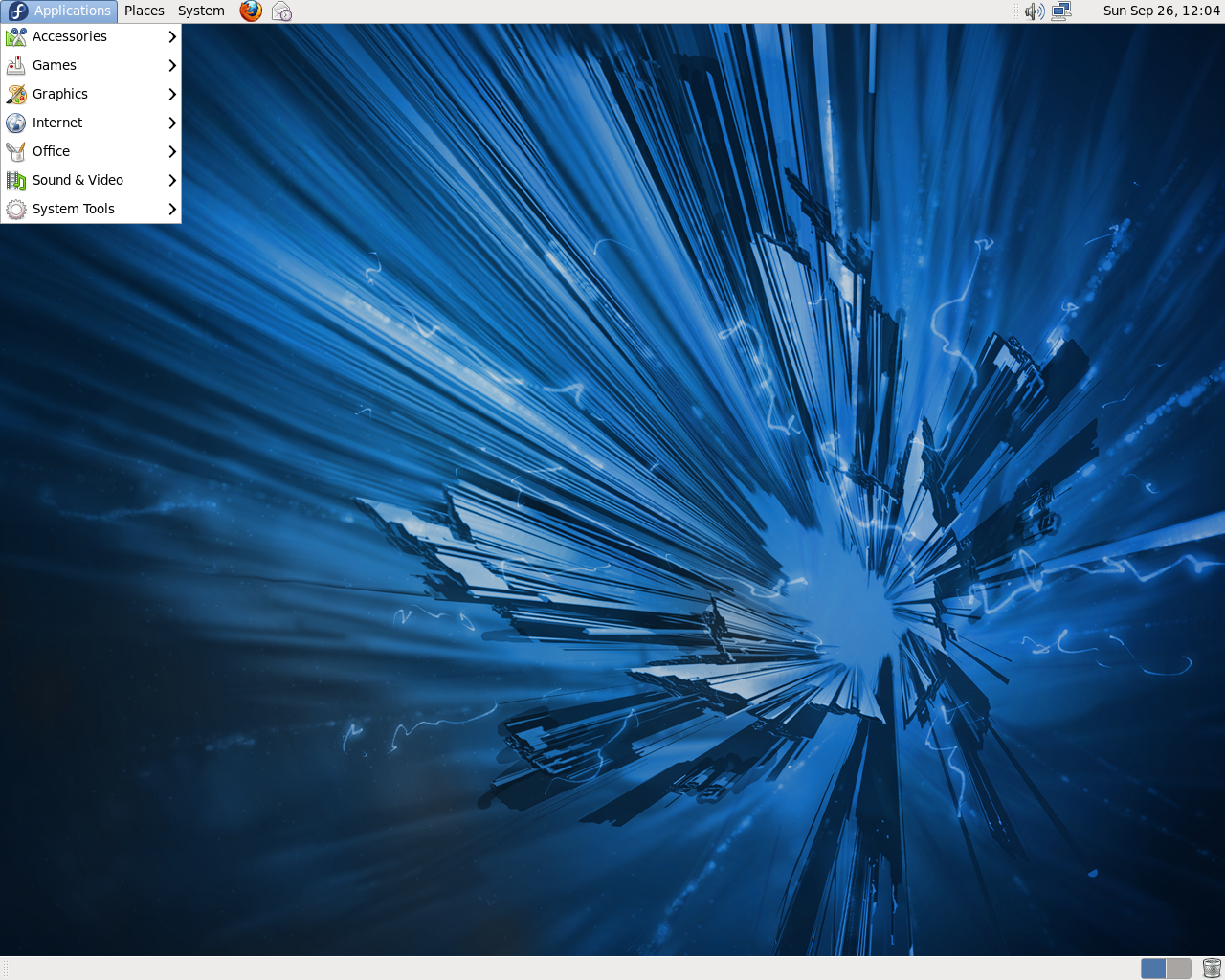 Fedora desktop screenshot: 14 beta