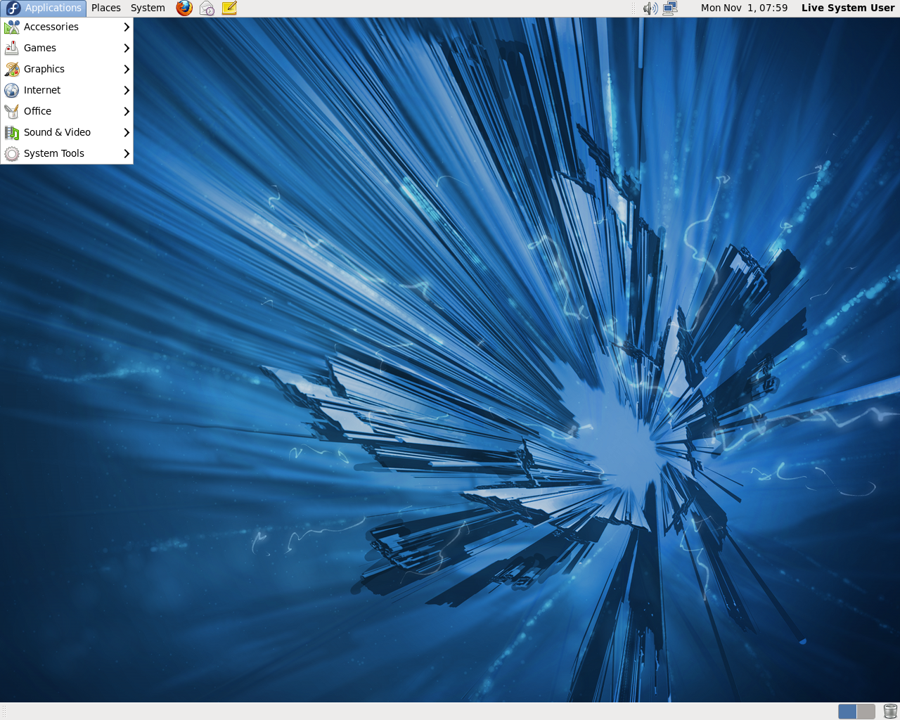 Fedora desktop screenshot: 14