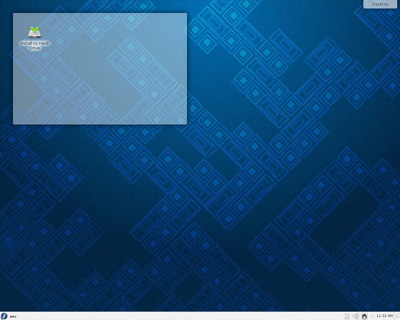 Fedora desktop screenshot: 19 desktop