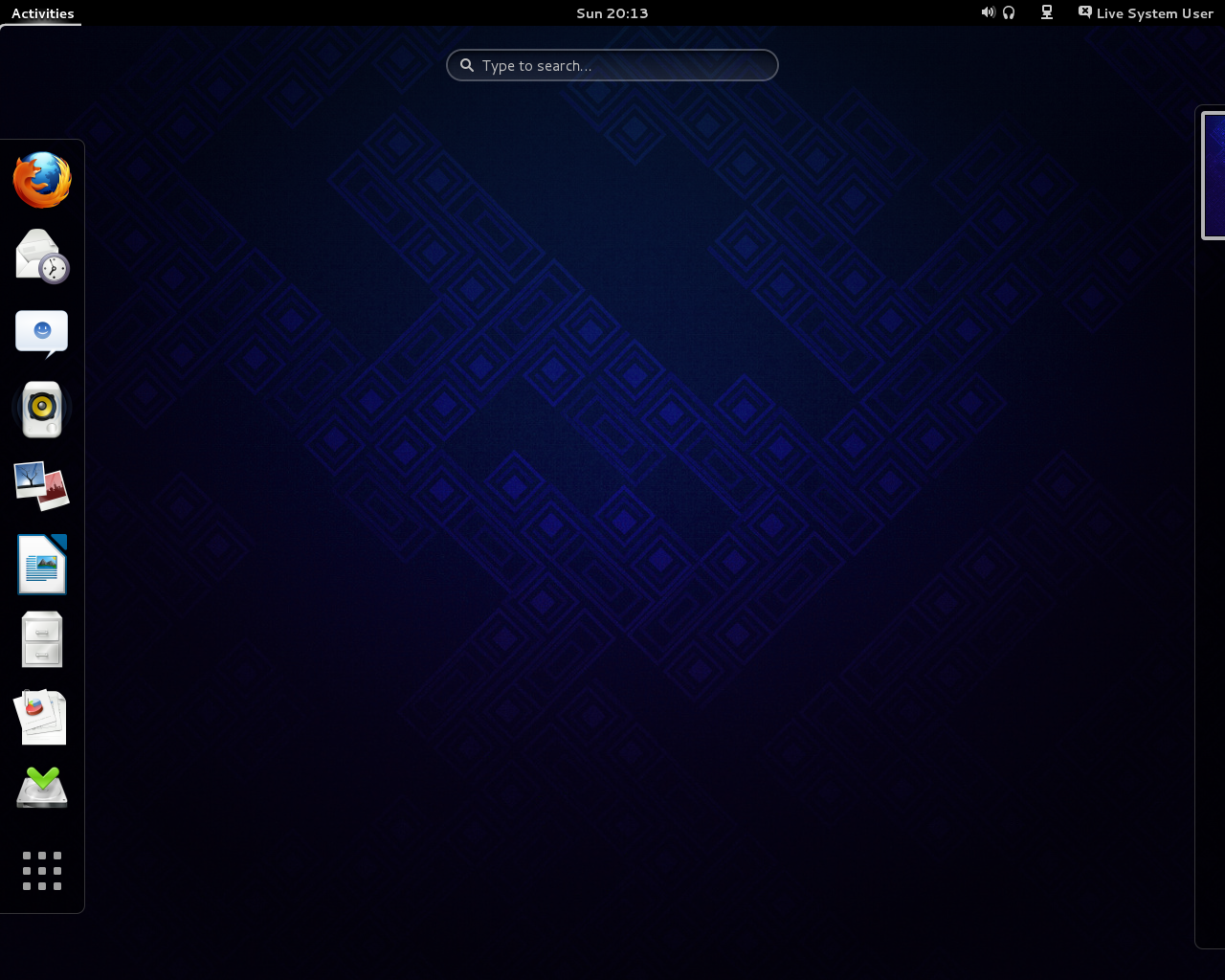 Fedora desktop screenshot: 19