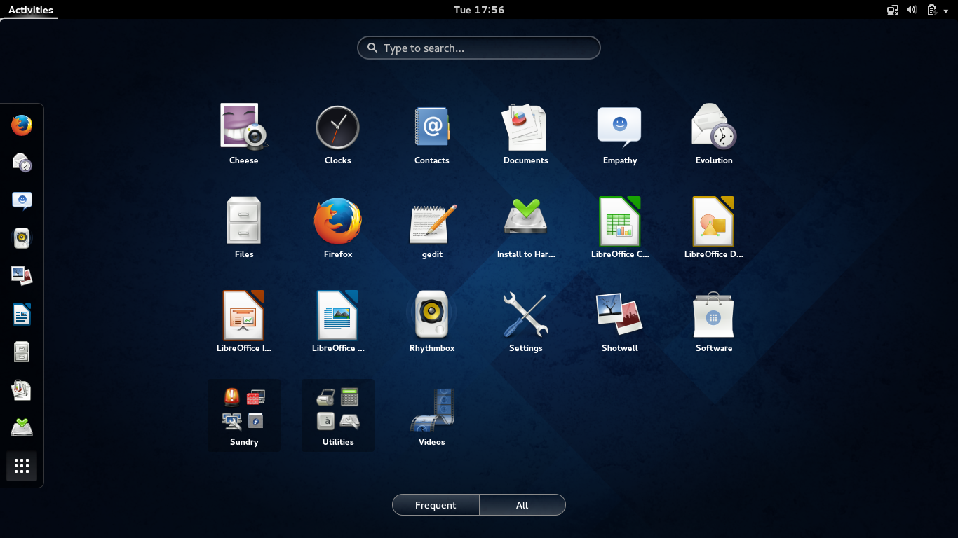 Fedora desktop screenshot: 20 desktop