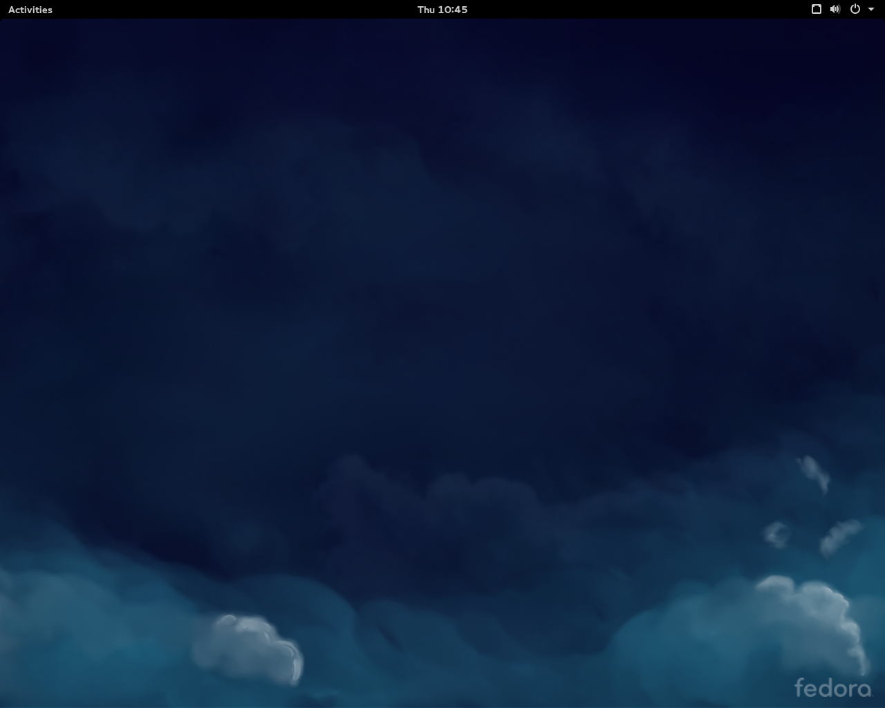 Fedora desktop screenshot: 21 desktop