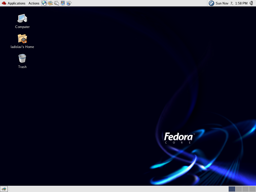 Fedora desktop screenshot: 3