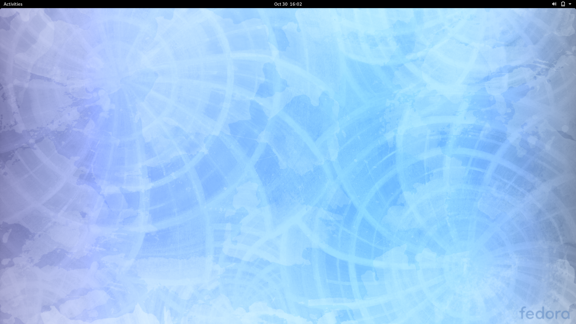 Fedora desktop screenshot: 31 gnome desktop