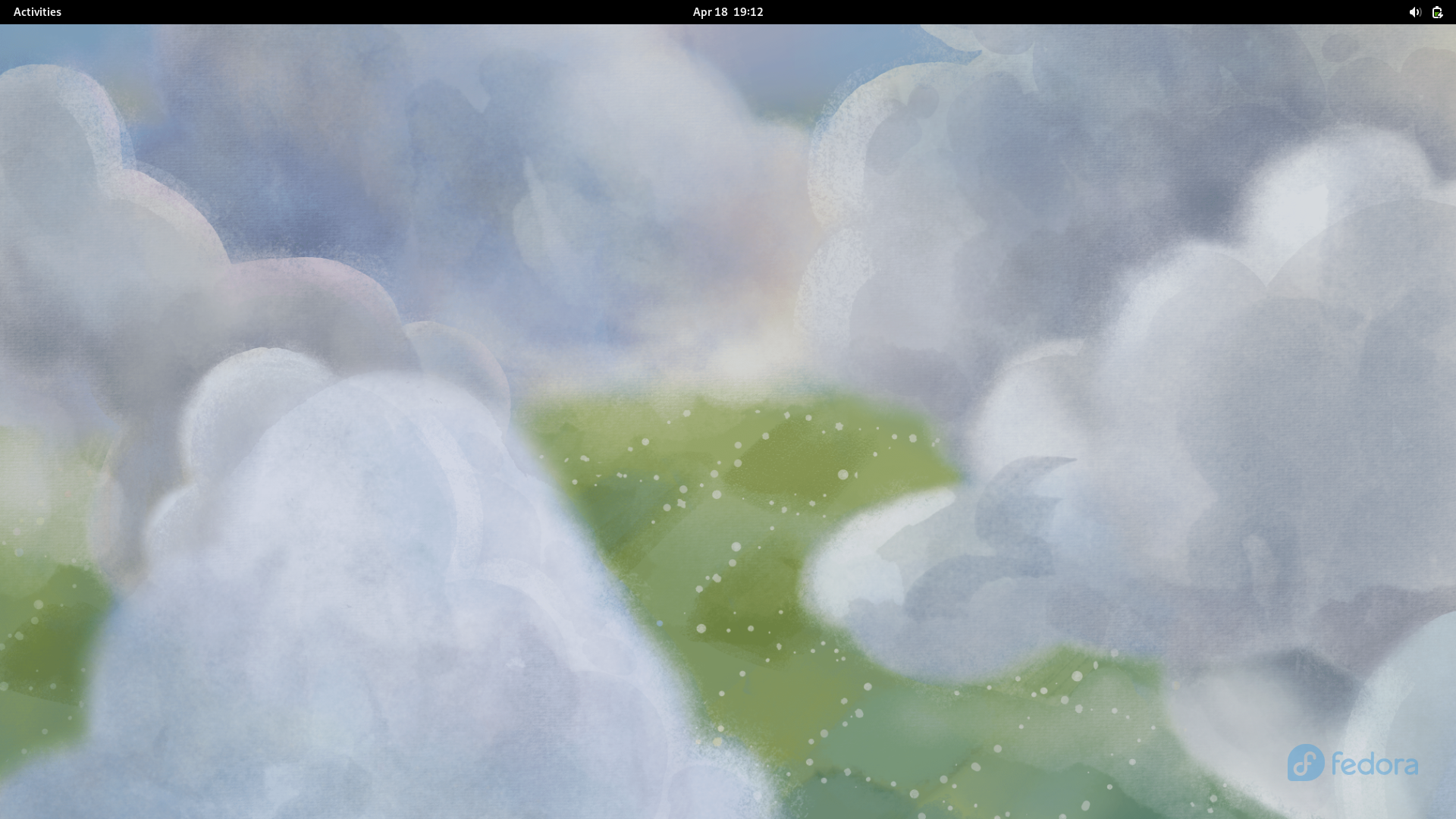 Fedora desktop screenshot: 38 workstation desktop