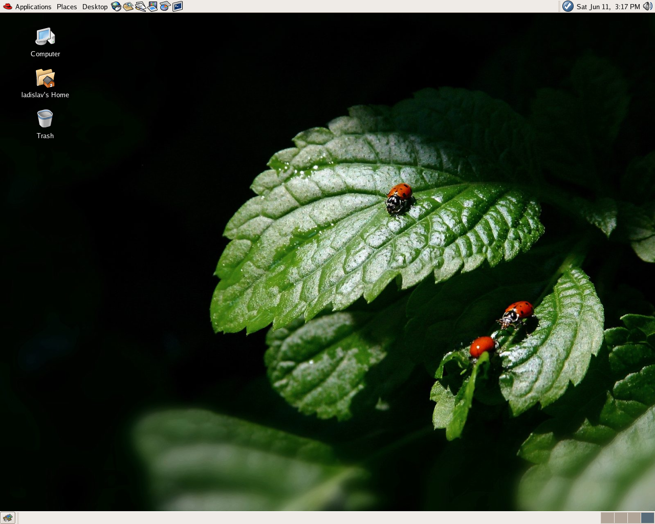 Fedora desktop screenshot: 4
