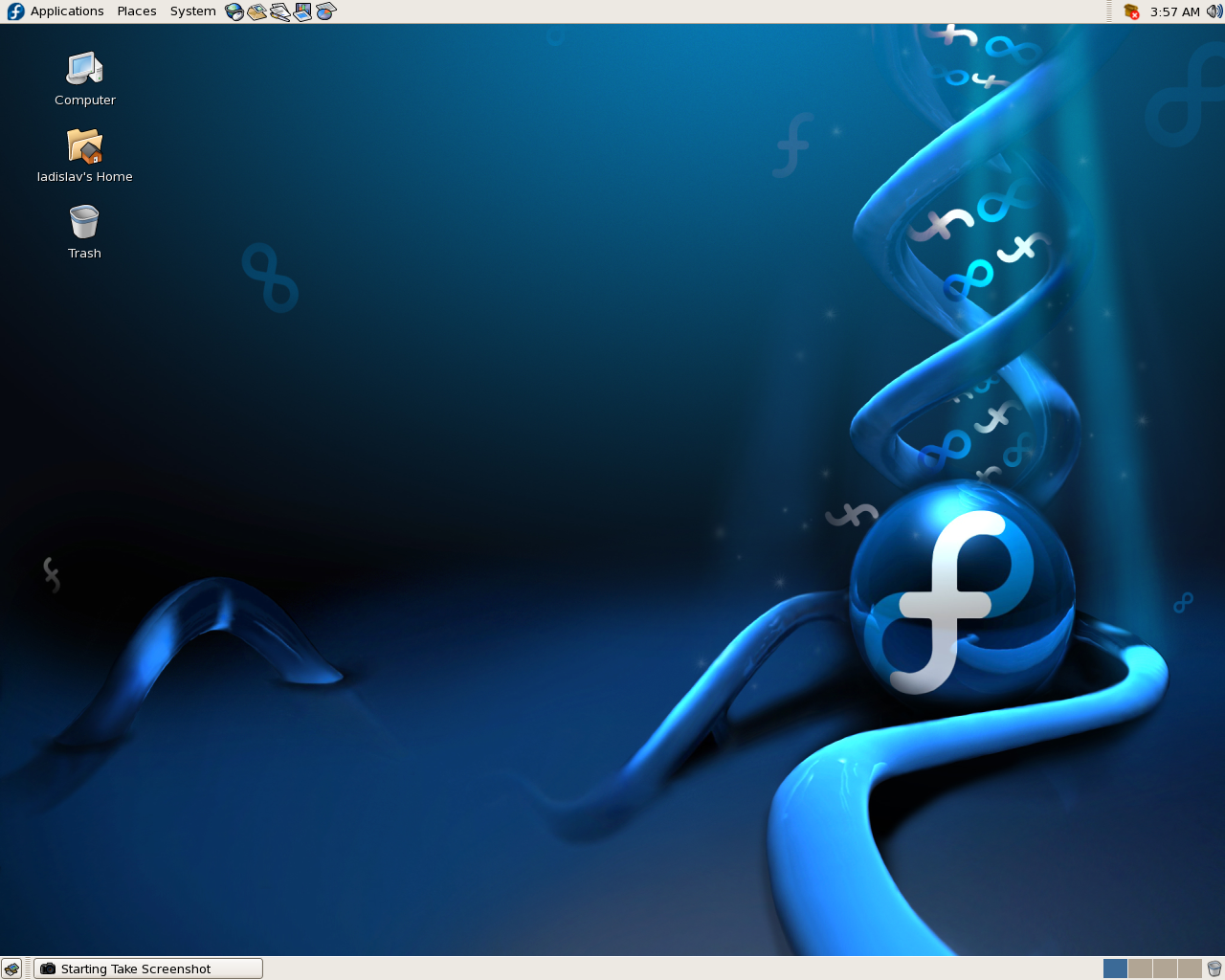 Fedora desktop screenshot: 6