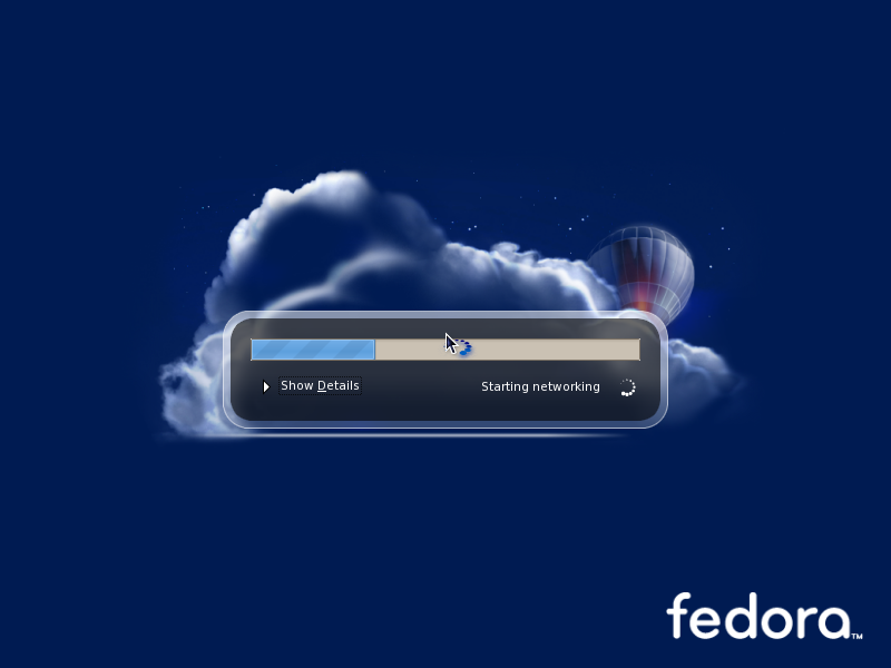 Fedora desktop screenshot: 7 boot
