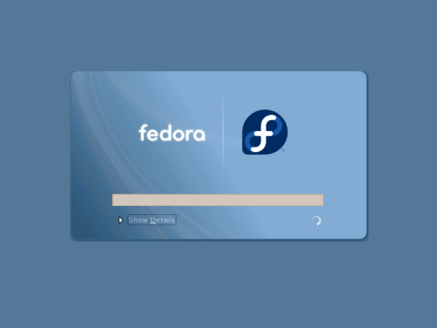 Fedora desktop screenshot: 8 boot