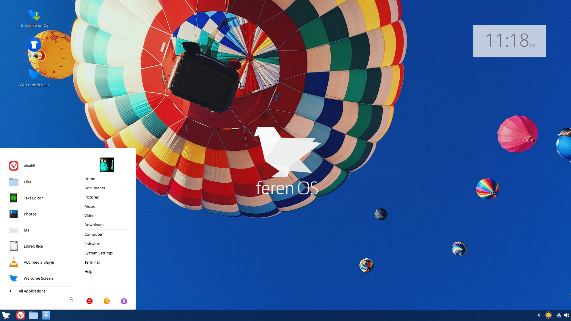 Feren desktop screenshot: 2018.10