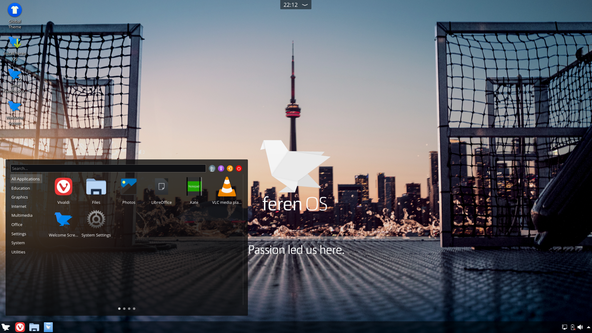 Feren desktop screenshot: 2019.12