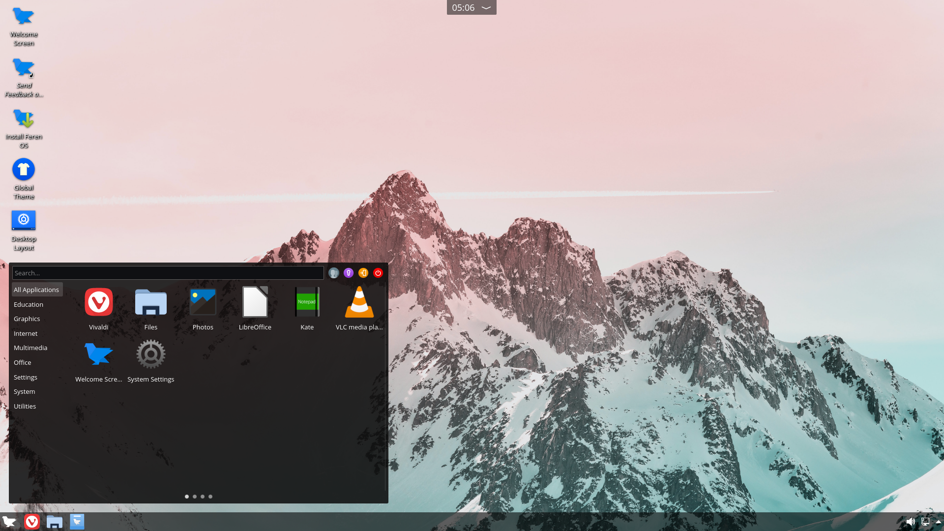Feren desktop screenshot: 2020.04
