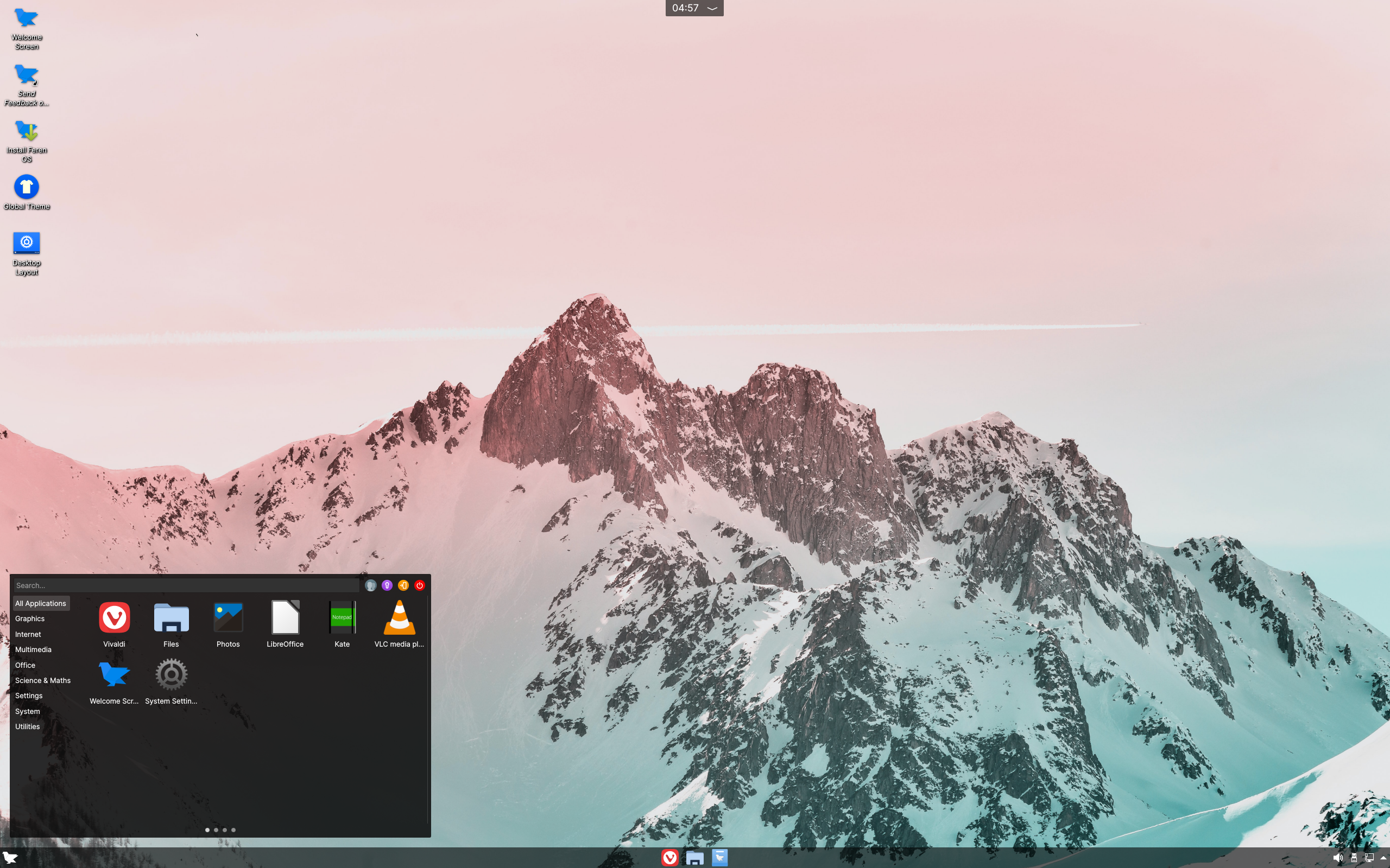 Feren desktop screenshot: 2020.11