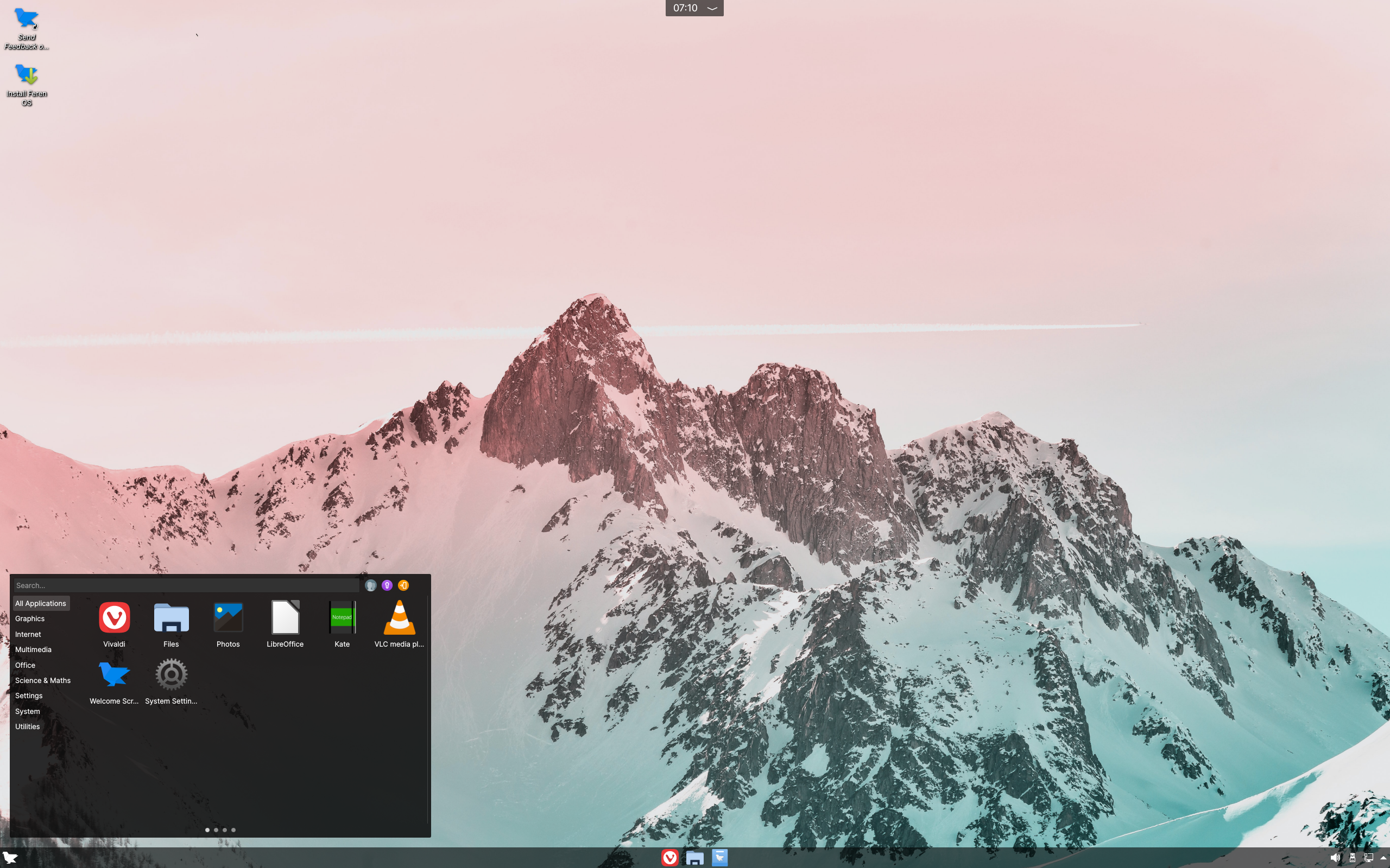 Feren desktop screenshot: 2021.01