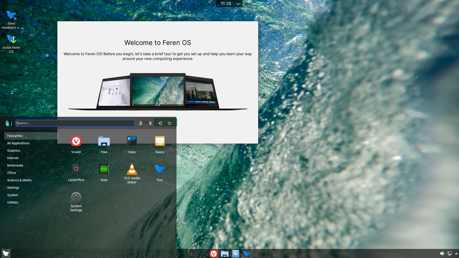 Feren desktop screenshot: 2021.10