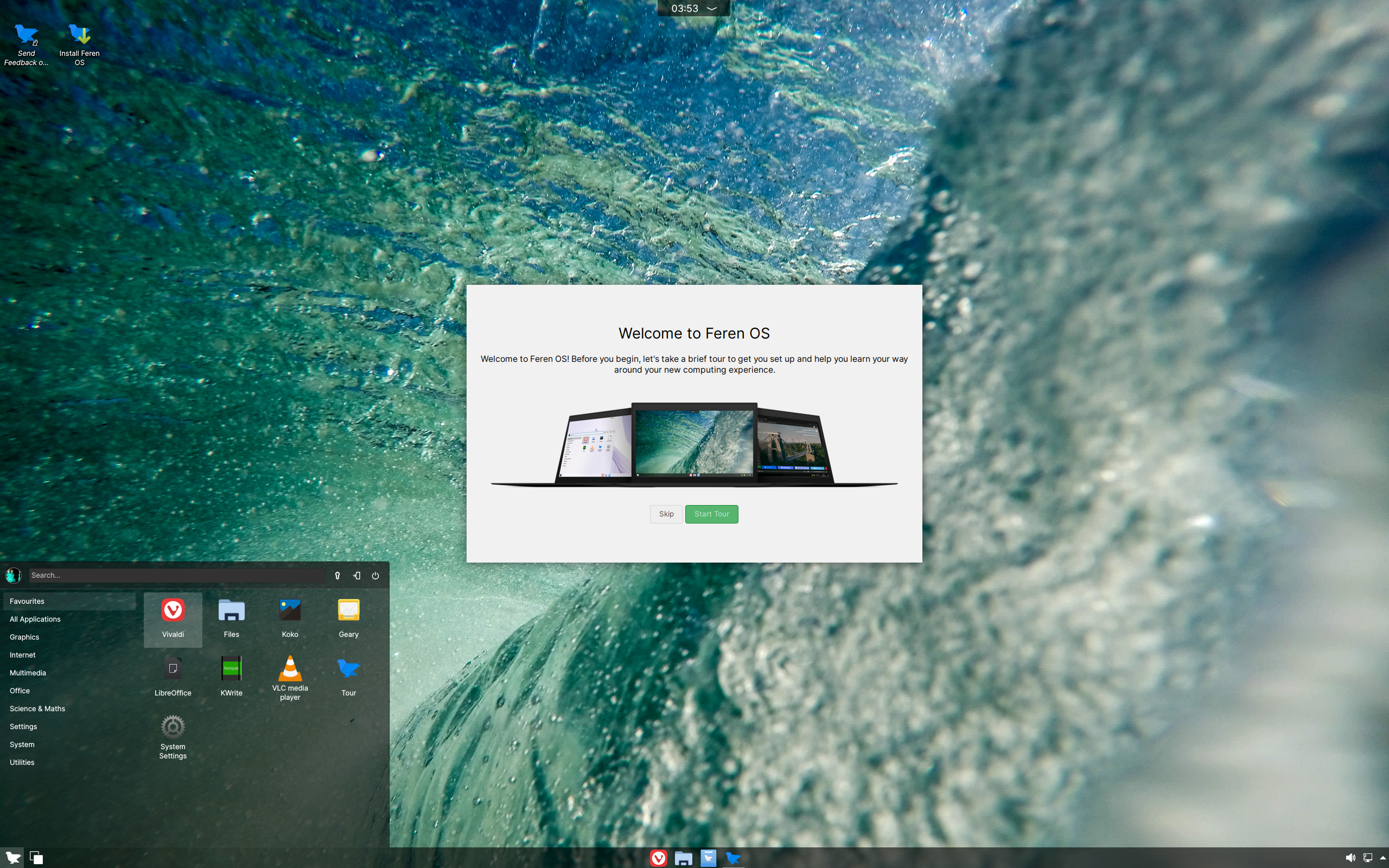 Feren desktop screenshot: 2022.03