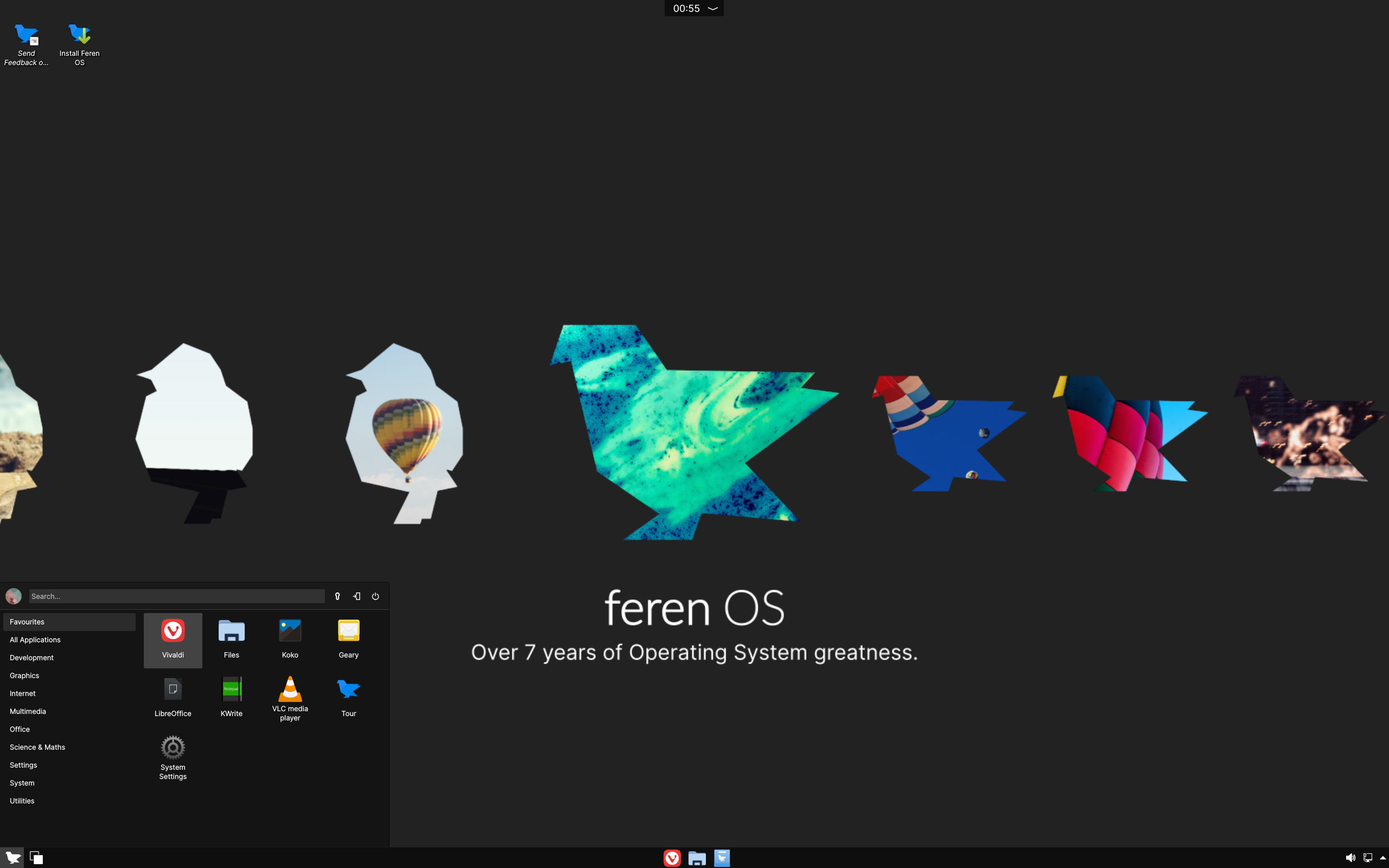 Feren desktop screenshot: 2023.04